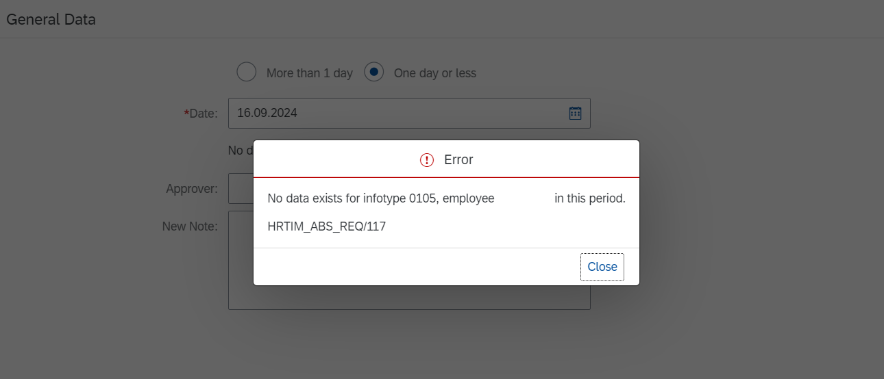 HRTIM_ABS_REQ117 Error Message - My Leave Requests Fiori App