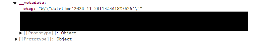 checking etag of get request via browser console