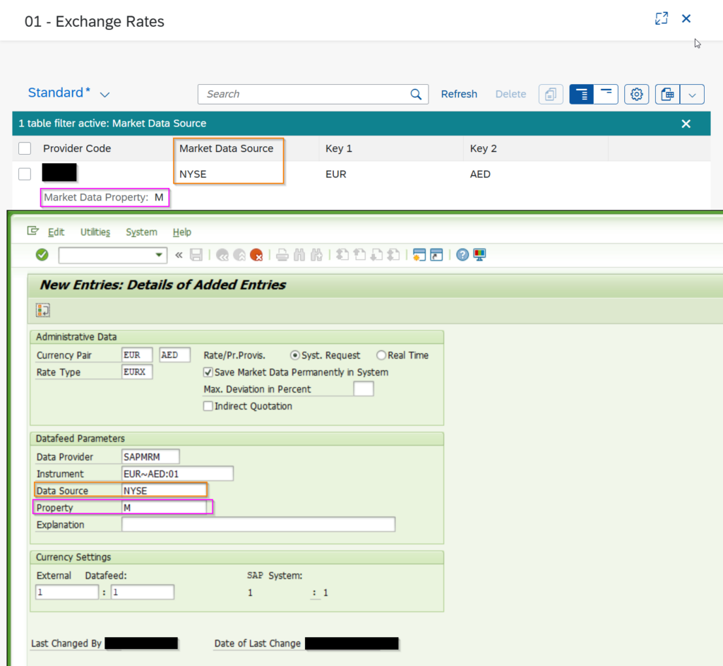 SAP Market Rates Management Define Currencies