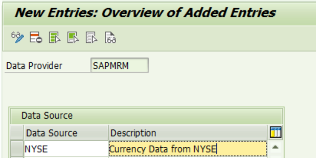 SAP Market Rates Management Data Sources