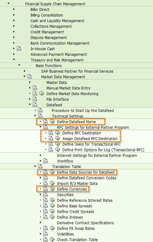 SAP Market Rates Management Setup Customizing
